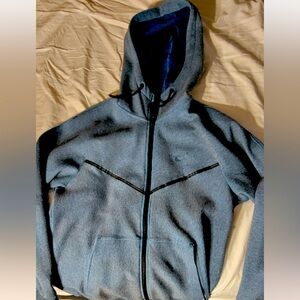 NIKE tech fleece hoodie full zip 2 zip pulls pockets men’s sz medium